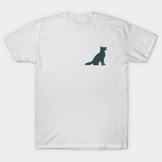 Angle Dog T-Shirt by Dog Days Design Co.